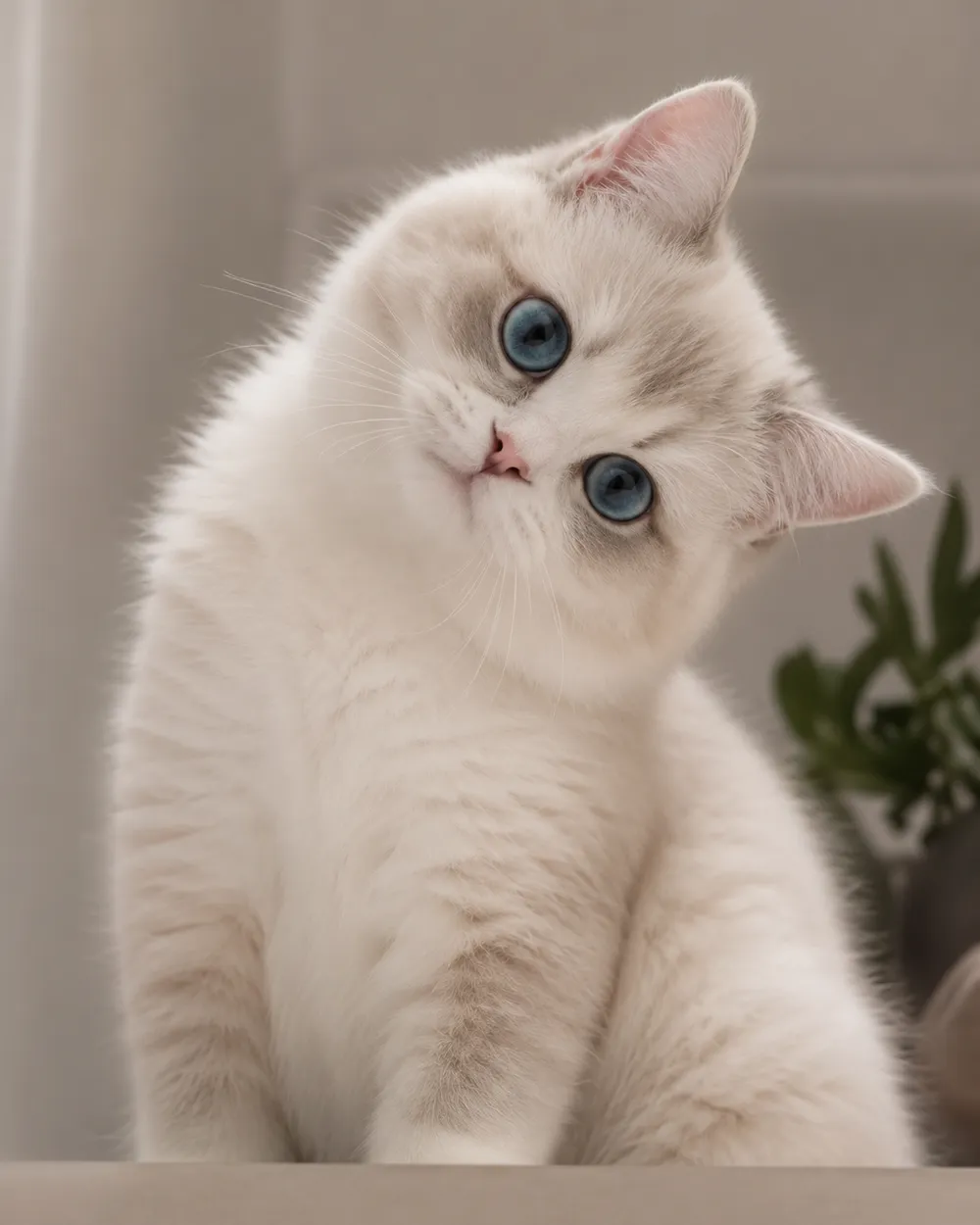 Fluffy White / Black Monster